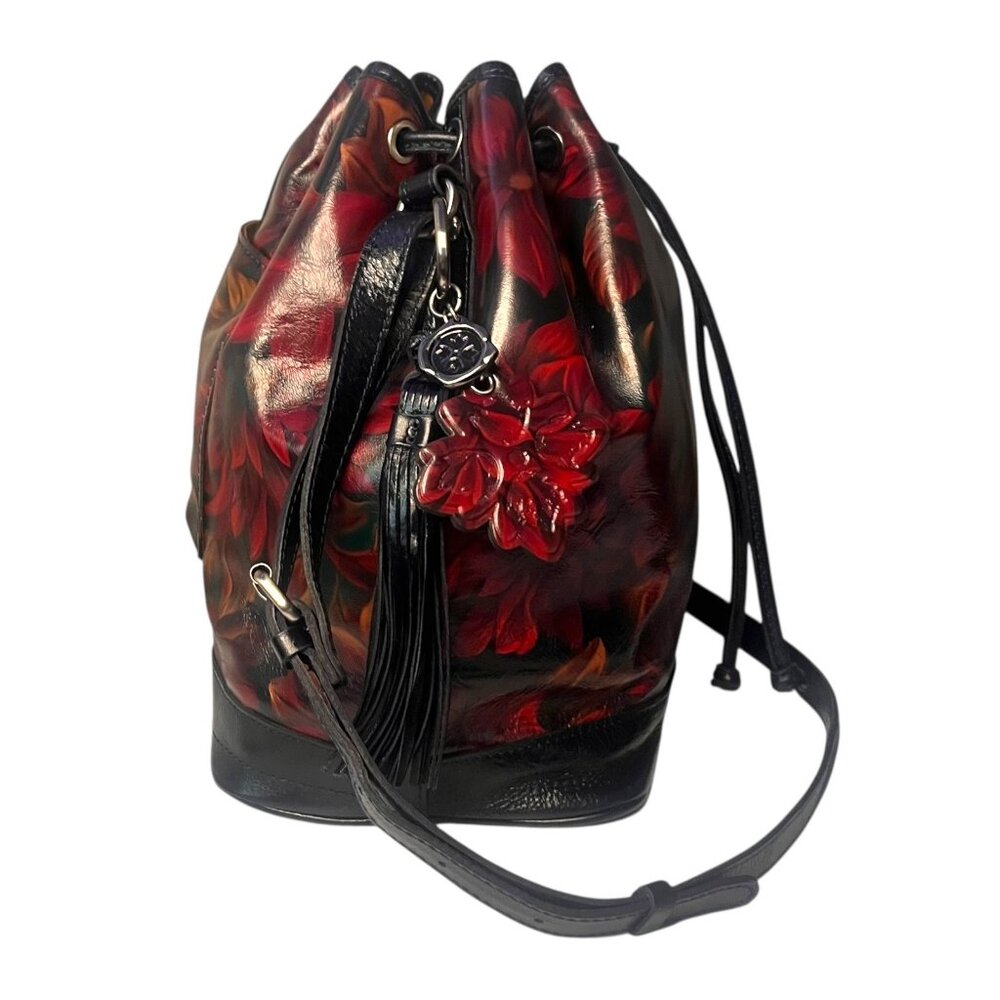 Patricia Nash Red Floral Crossbody Bag - Picture 6 of 15